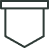 Outline icon of a bookmark or flag, pointing downwards.