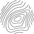 Circular pattern of topographic contour lines, abstract design.