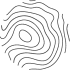 Abstract circular design resembling topographical contour lines or a fingerprint pattern.